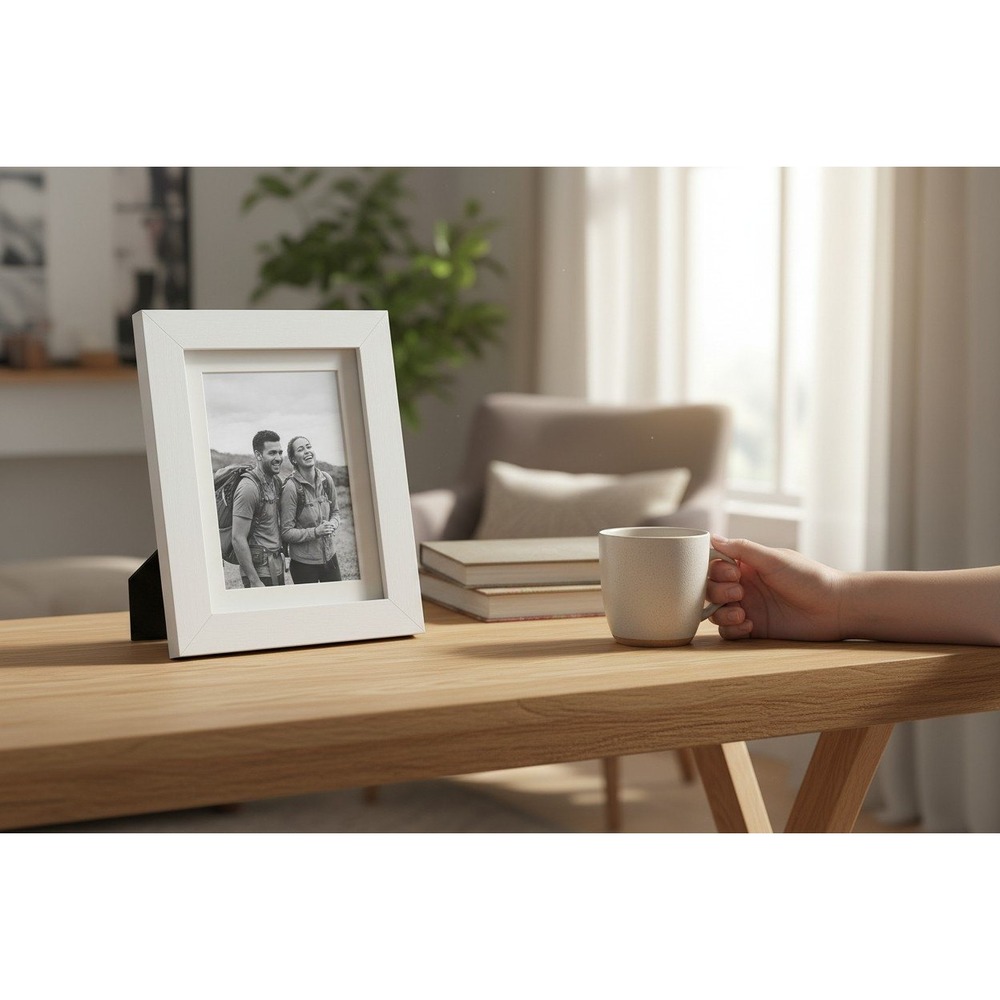 Studio Decor Belmont Frame Women 5x7 White Brand New Matted 4x6 Tabletop